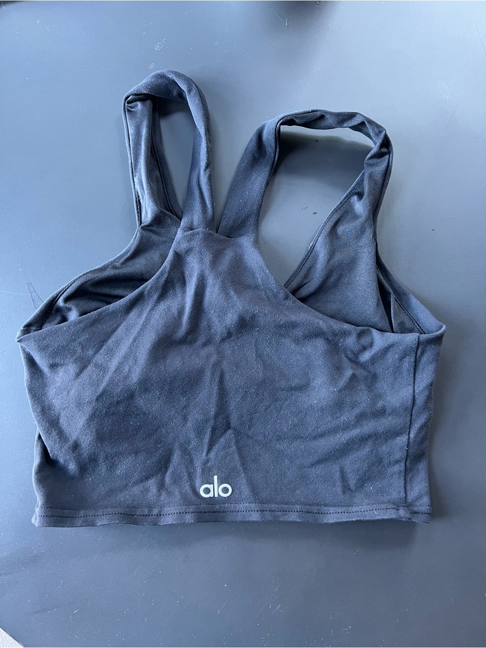 ALO Airbrush Real Bra Tank Size XS black - Picture 3 of 4